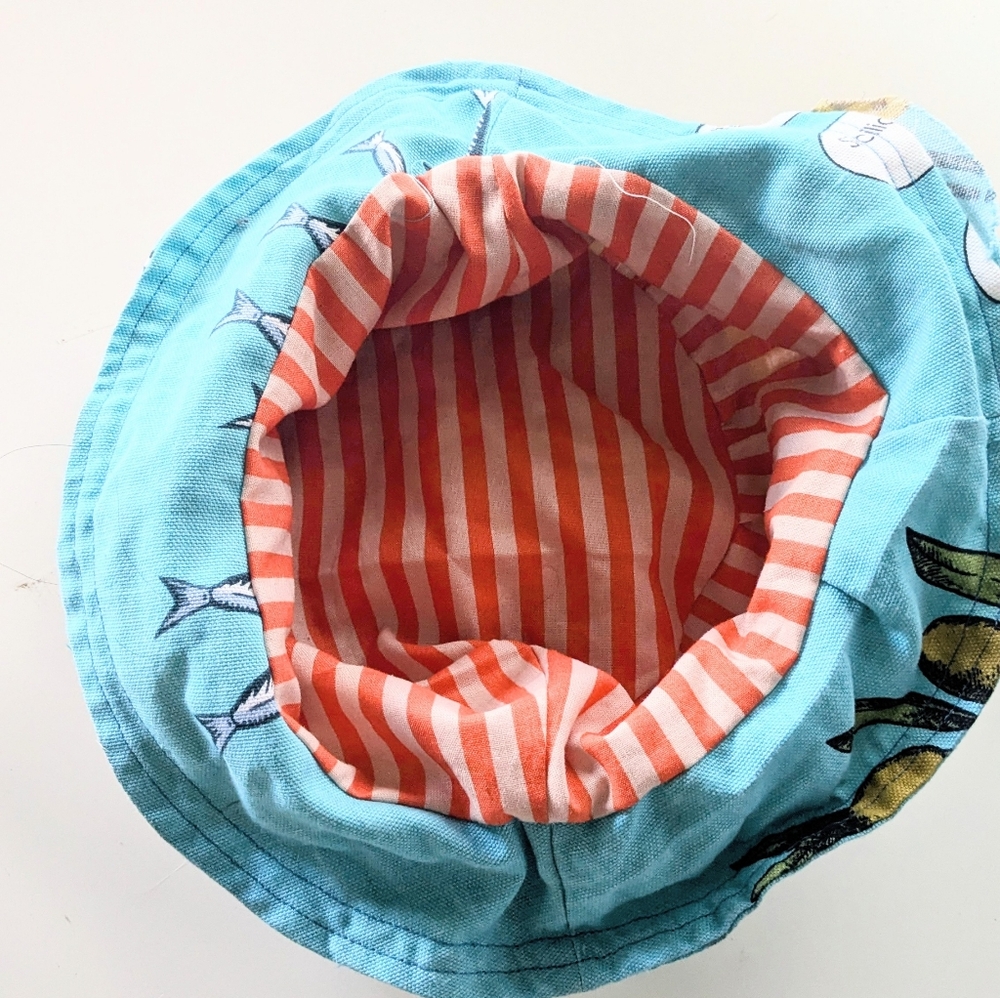Trader Joe's SARDINES Market Bucket Hat Retro Rare - Picture 4 of 4